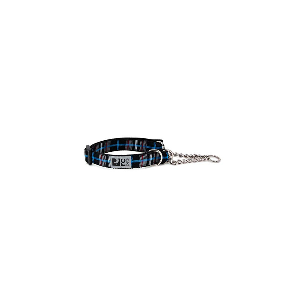 Rc Pet Products Black Rc Pets 1" Martingale Training Collar,, Twill Plaid Medium