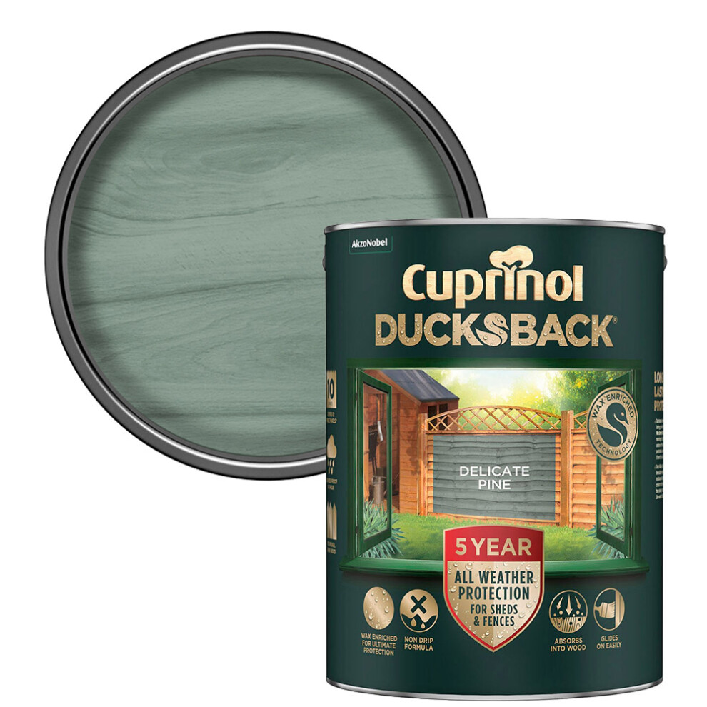 Cuprinol Ducksback 5L Delicate Pine 5 Year