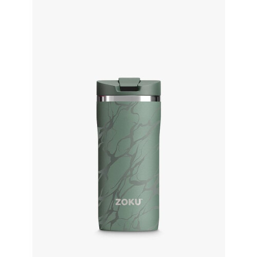 Zoku 400ml Travel Mug - Green Marble