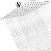 Square Shower Head, 12 Inch 360 Adjustable Angle High Pressure Shower Head, Universal Rainfall Shower Head for