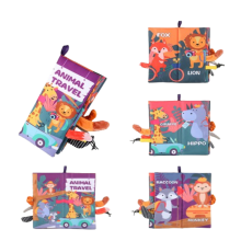 (Wild animal) Highquality Baby Fabric Cloth Book With Engaging Visual And Tactile Features