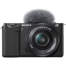 Sony ZV-E10 Spiegelloze Camera met 16-50mm Lens (ILCZV-E10L) (Zwart)