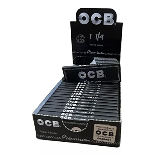 25 x rolling paper OCB Premium Black 1 1/4 - 78mm