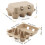 40 PCS 6 Count Cardboard Paper Egg Boxes, Pulp Egg Cartons Egg Container for Farm, Home 2