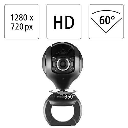 Hama | USB Spy Protect HD Webcam with Cover | Black 1