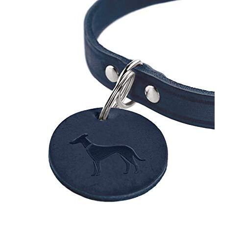 Hunter AALBORG Simple Durable Comfortable Leather Dog Collar, 42 (S), Dark Blue 2