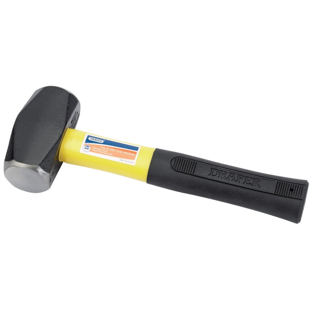 63350 1 kg (2.2-Pound) Club Hammer with Fibreglass Handle