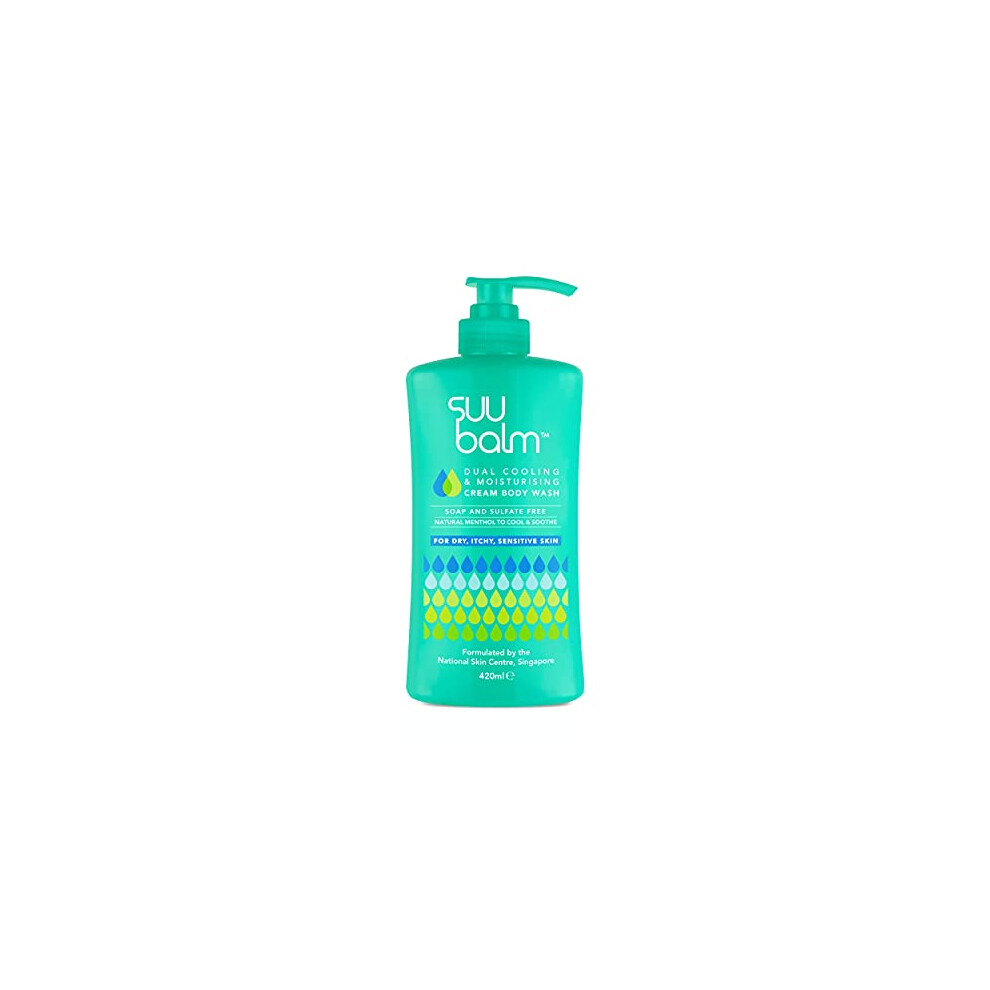 Suu Balm - Itch Relief Shower Gel Psoriasis Eczema Body Wash - Dry, Sensitive Skin Treatment (420Ml)