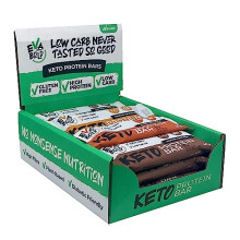 Mixed Keto Bars 12x40g | 2.2g Net Carbs | Salted Caramel, Choc Orange & Coffee Mocha | High Protein Bars | Healthy Keto