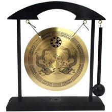 Zen Art Brass Feng Shui Desktop Gong (H1302)