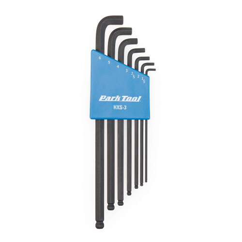 Conjunto de Chaves Hexagonais Stubby HXS-3 da Park Tool, Azul