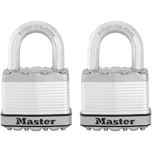 Pack of 2 Very High Security Padlocks, Security level 9/10, Outdoor, Keyed, Laminated Steel, Weatherproof, Standard