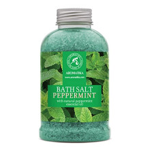 Bath Sea Salt Peppermint 600g - Bath Salts with Peppermint Essential Oil for Bath Soak - Relaxing Bath - Body Care -