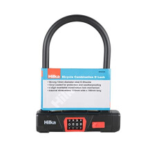 89502225 Bicycle Combination D Lock, Black
