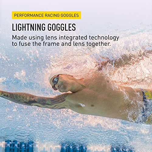 FINIS Lightning Goggles (Blue/Mirror) 1