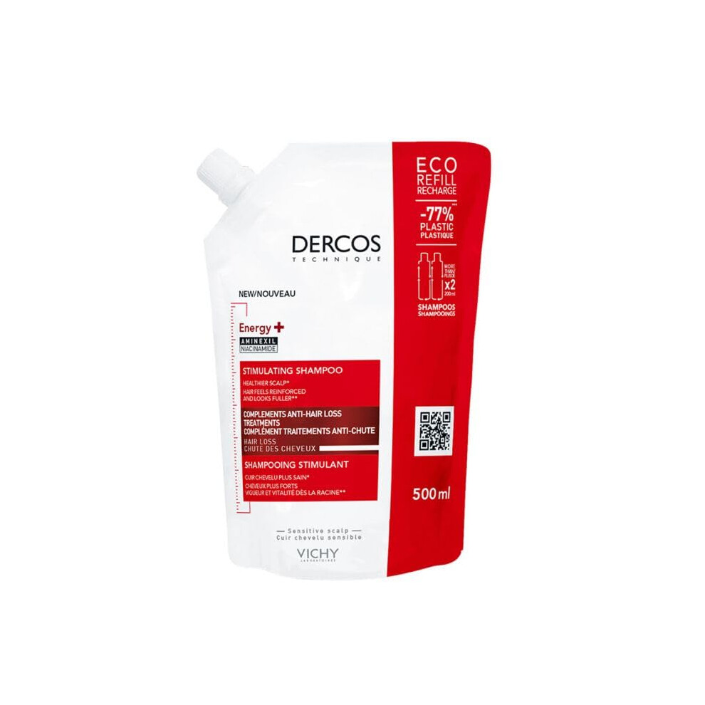 Dercos Energy+ Stimulating Shampoo Refill 500ml