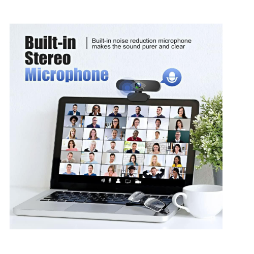 Webcam USB 1080p avec microphone et streaming - Noir 1