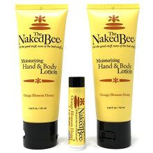 Orange Blossom Honey Hand & Body Lotions & Lip Balm. Moisturising Skin Care. Hand & Body Cream & Lip Balm Set. Dry Skin