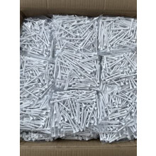 1000 Pcs White 70mm 2 3/4'' Bamboo Golf Tees Eco Friendly & Sustainable Strong Bamboo