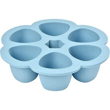 BÉABA, Silicone Multi-Containers, Premium-Quality for Baby, Extreme Heat Resistance, Oven and Microwave, 6 Separate