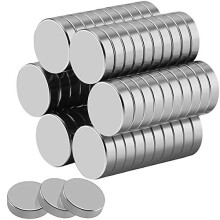 30PCS Round Strong Magnets 15mm X 4mm, Strong Round Magnets, Neodymium Magnets for Whiteboards, Fridge, Crafts, Notice
