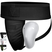 Groin Guard Cup Men, Boxing Kickboxing MMA Muay Thai Sparring Groin Protector, Ventilated Adjustable, Jockstrap