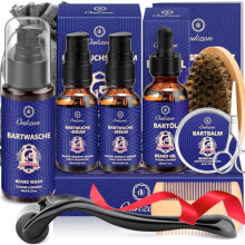 Upgraded Beard Grooming Kit for Men, 11 in 1 Beard Growth Care Set W/Beard Shampoo, Beard Oil, 2 Beard Growth Serum,