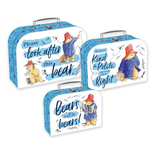 Paddington Children's Triple Carry Case Set 3 Sizes, Multicoloured