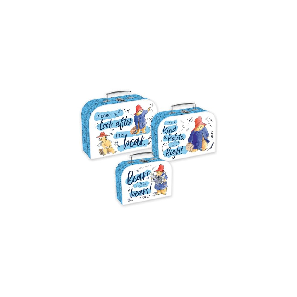 Robert Frederick Paddington Children's Triple Carry Case Set 3 Sizes, Multicoloured