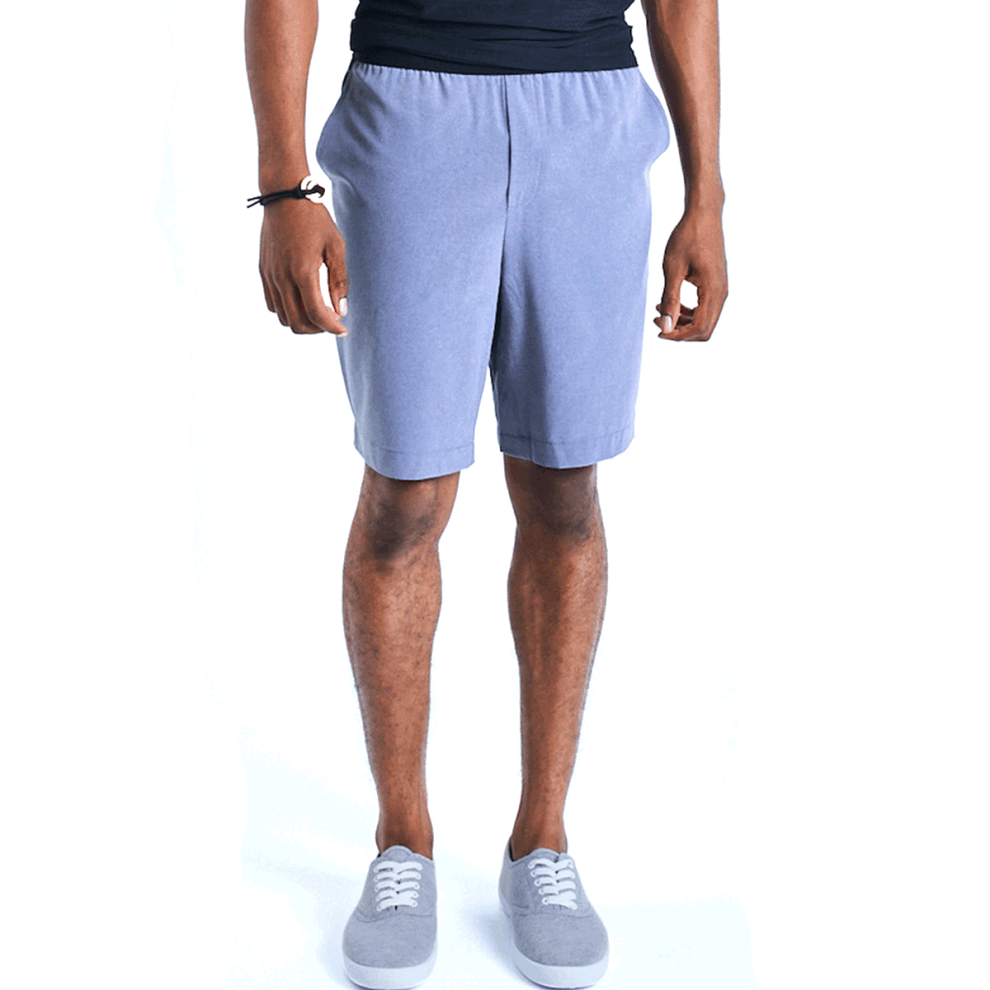 (L, Slate Grey) Ohmme Mens Quick Drying Durable Sweat Wicking Eco Warrior I Gym Shorts
