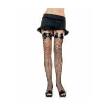 Leg Avenue Fishnet Stockings With Bow And Dollar Sign At The Top