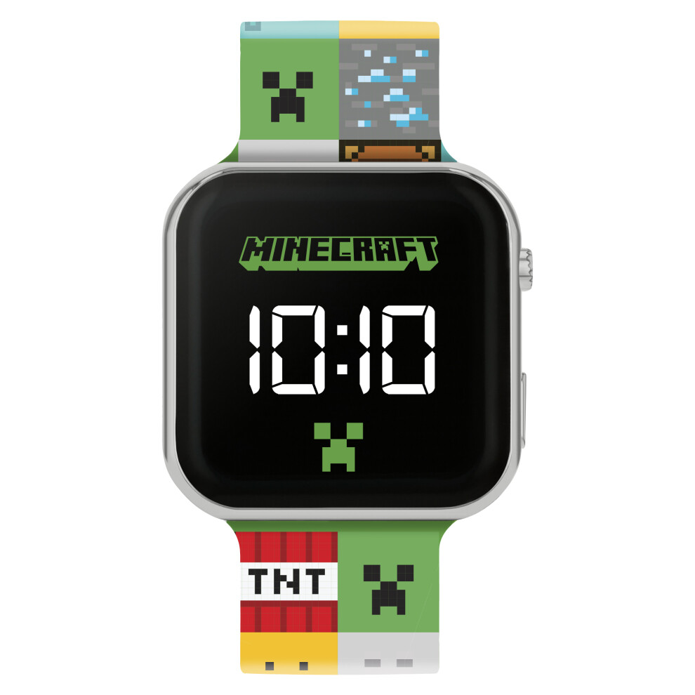 Minecraft Kids LED Digital Printed Strap Watch