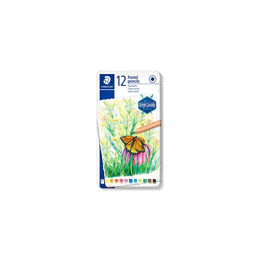 Design Journey 146P M12 pastel coloured pencils, tin of 12