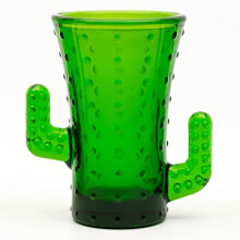 Cactus Tequila Shot Glasses Pack of 4 Drinking Shooters 50ml Novelty Small Spirit Drinking Tumblers – Green Coloured