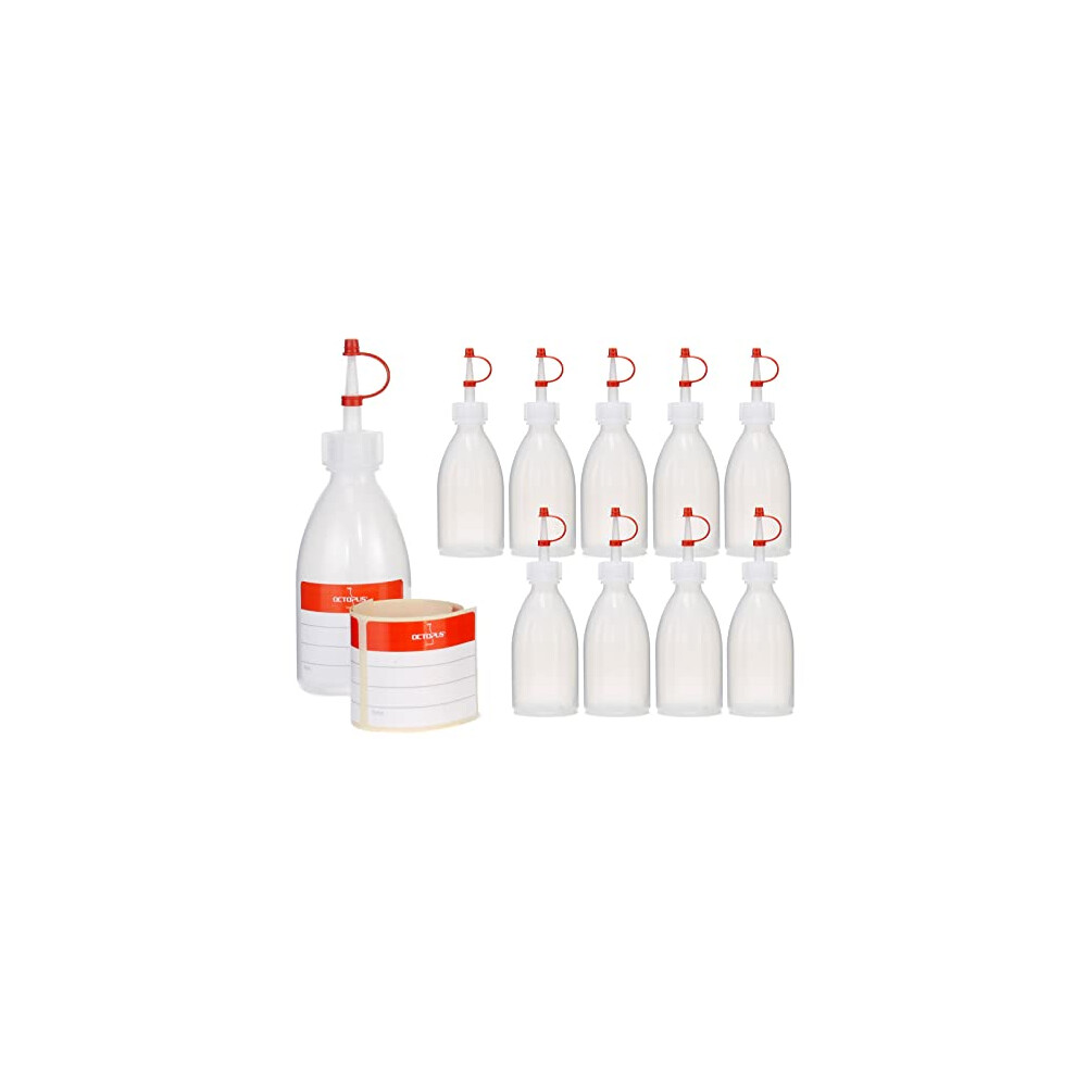 10x 100 ml LDPE Plastic Bottle Squeeze Bottle Laboratory Bottle garnier Bottle Spray Bottle with dosing tip or drip Cap