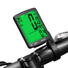 Bike Computer Wireless Waterproof Cycling Computer Multifunctional Bicycle Speedometer Odometer with Large Backlight LCD