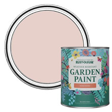 Pink Mould-Resistant Garden Paint In Satin Finish - Pink Champagne 750ml
