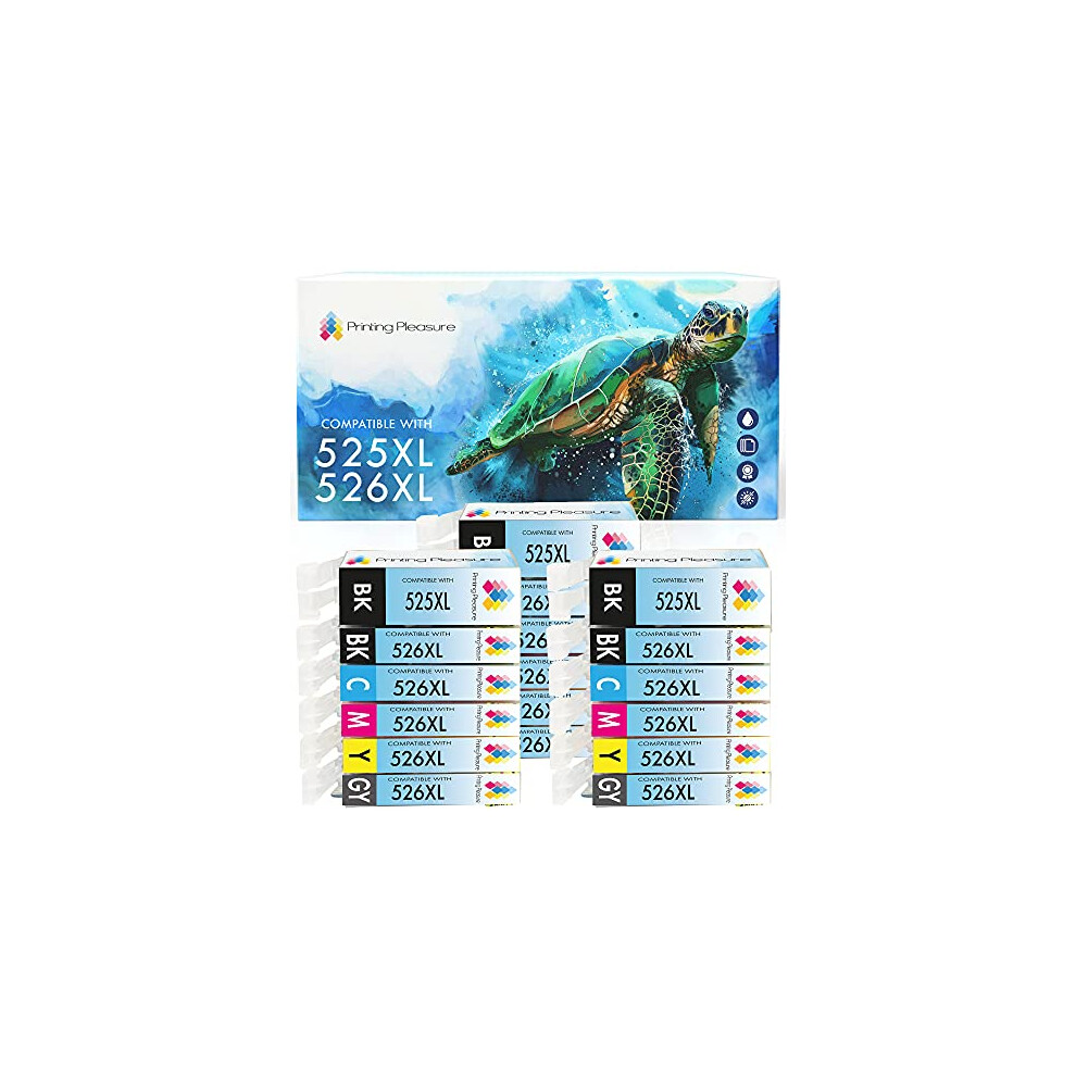 18 (3 Sets) Compatible Pgi-525 Cli-526 Ink Cartridges For Pixma Mg5150 Mg5250 Mg6150 Mg6250 Mg8150 Mg8250 Mx885 Ip4850 604007426049