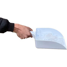 Large Plastic Ice Scoop/Shovel Ideal for Ice Machines, Ice Buckets in Kitchens or for Pet Food (2 Scoops)