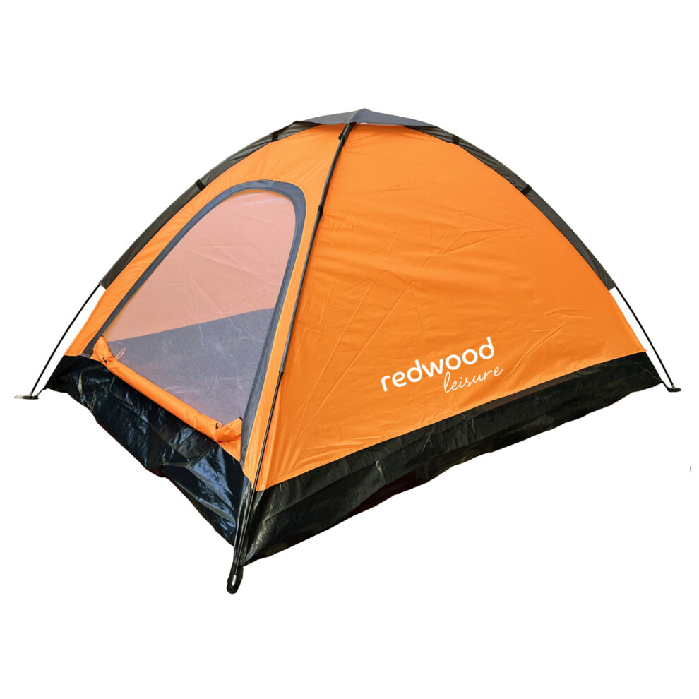 (2 Man Dome Tent) Camping Beach Festival Dome Tents Pop-Up Style 1 or 2 Person Portable Hiking