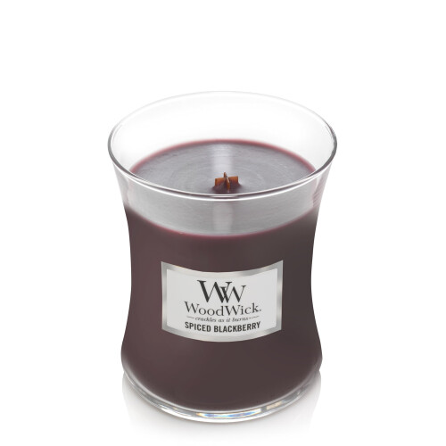 WoodWick Medium Hourglass Scented Candle with Pluswick Innovation, Spiced Blackberry 2
