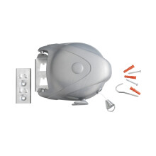 Wetterfester Wäscheleine, Wand-Wäschetrockner, Jumbo, L15m