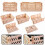 2 Pcs Collapsible Storage Boxes Small Storage Crates Stackable Storage Baskets Plastic Folding Crates for Kitchen,Living 4