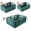 2 Pcs Collapsible Storage Boxes Small Storage Crates Stackable Storage Baskets Plastic Folding Crates for Kitchen,Living 3