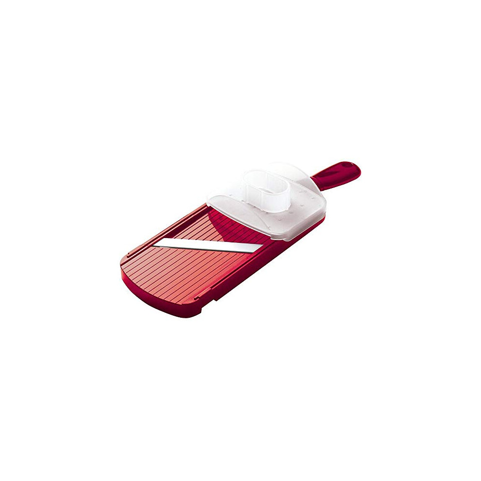 Adjustable Ceramic bladed Slicer with Hand Protector-Red, One Size