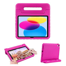 IPD_10TH_ARM_CS_HPNK TNP Kids Shockproof EVA Case for iPad 10th Gen 10.9-inch (2022) with Rotating Handle Stand - Hot Pink