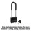 Master Lock Padlock, Covered Aluminum Lock, 2 in. Wide, Black, 527D 3