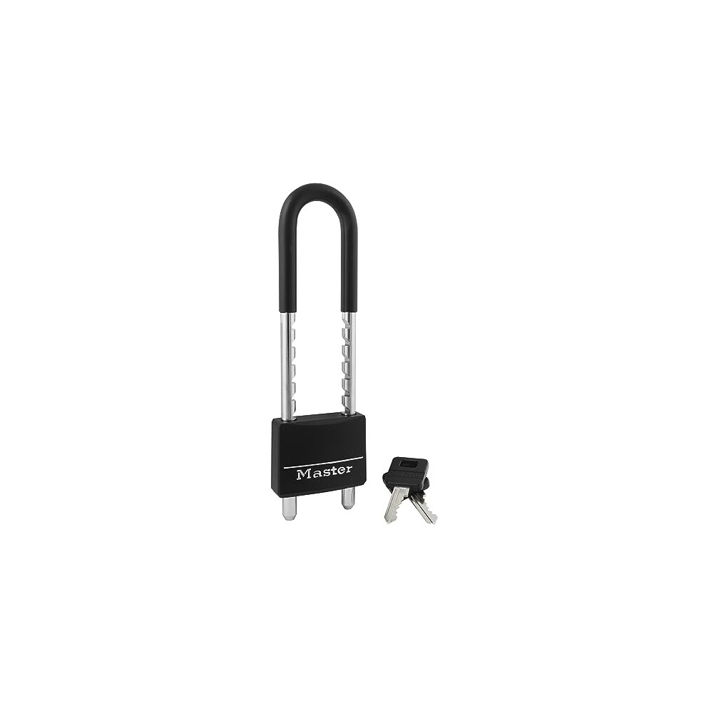 Padlock, Covered Aluminum Lock, 2 in. Wide, Black, 527D