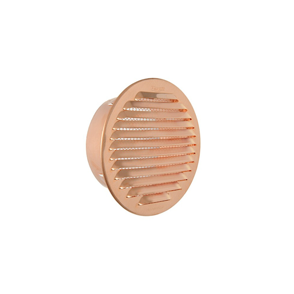 The Gtr125r-Y Ventilation Grill Round Recessed, Copper, 150Â Mm 8011031074498