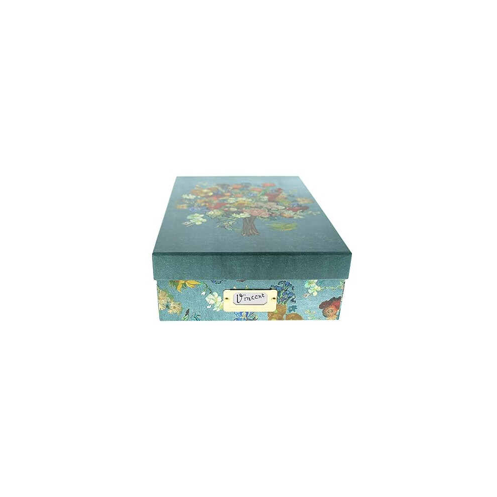 Van Gogh A4 Storage box | Decorative Storage Box with Lid | Home Office | Cardboard Storage Boxes with Lids | Storage